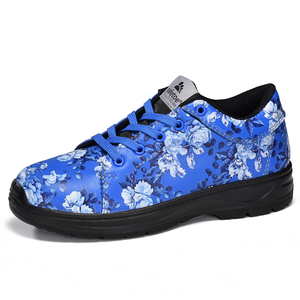 Garden Design Zapatos de Seguridad Impermeables con Punta de Acero para Mujer L-7526 Azul