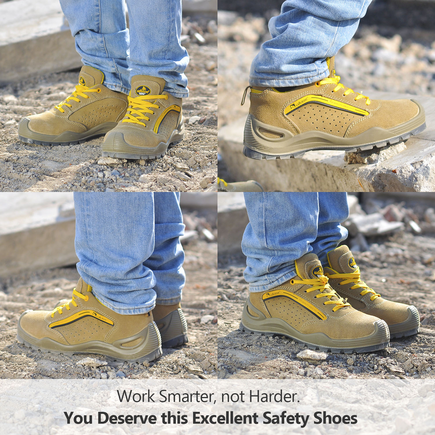 Zapatos de seguridad de verano transpirables Ready Stock L-7296