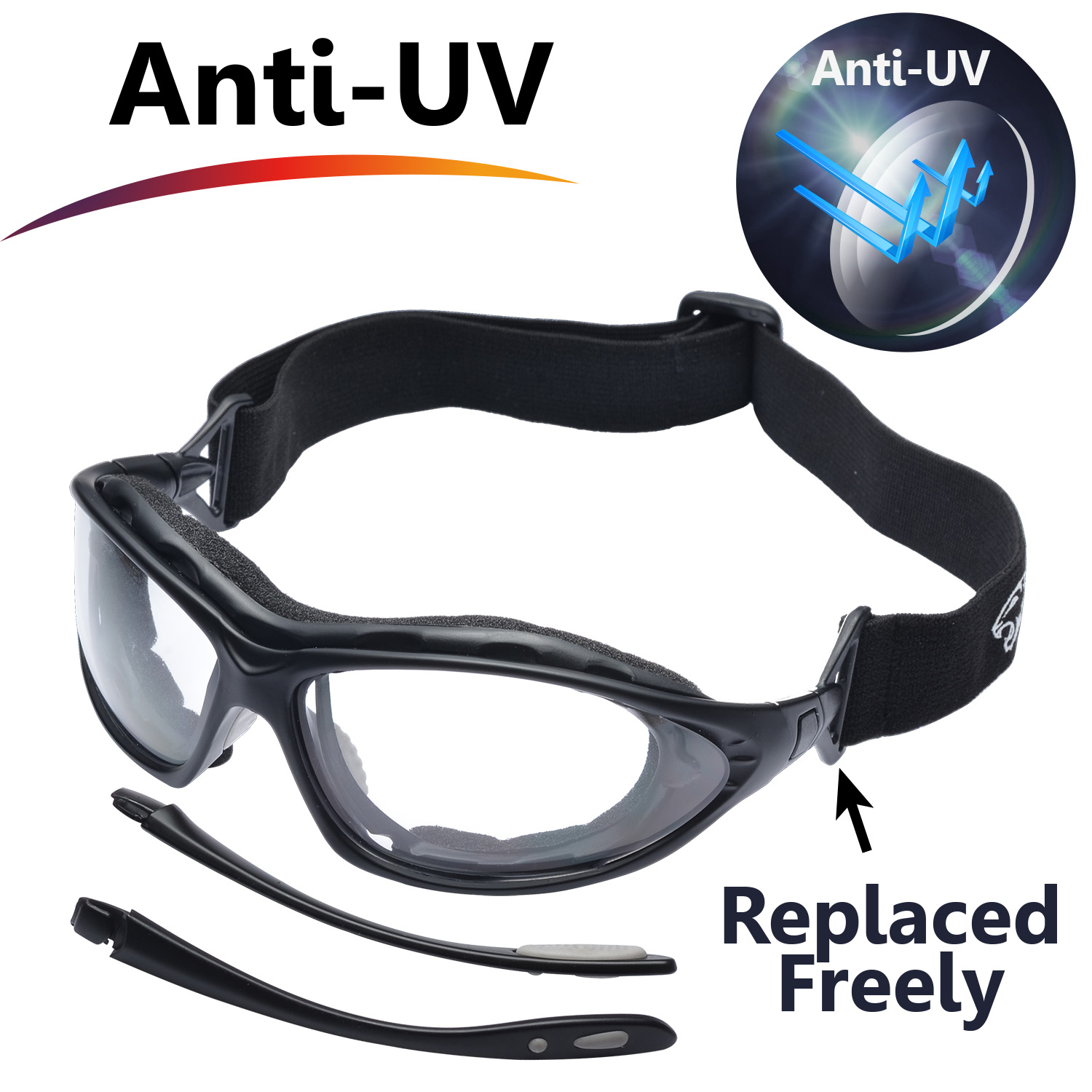 Vidrio de seguridad de protección UV listo para usar SG002