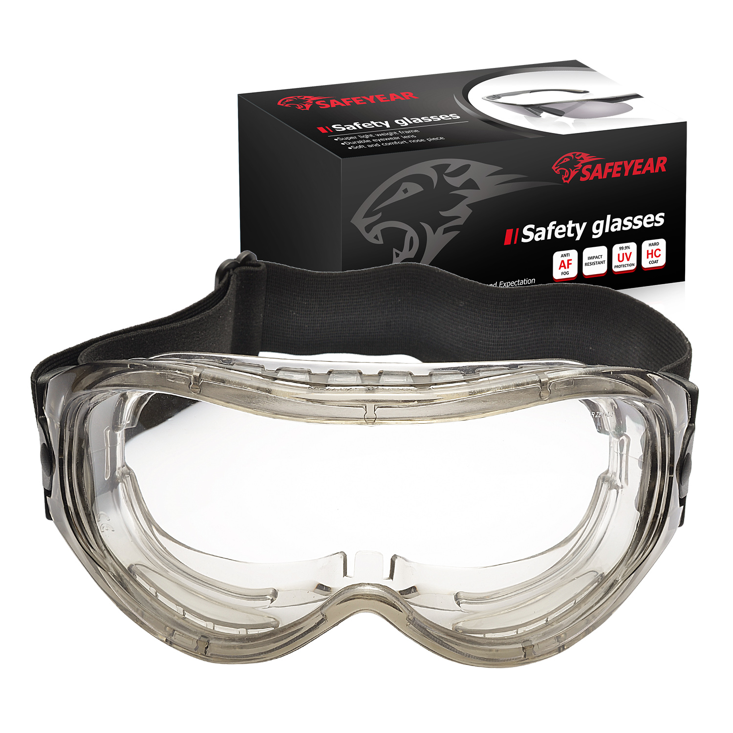 Ready Stock Over Glasses Gafas de seguridad transparentes SG007