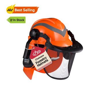 Gorro de Protección Forest Helmets & Face Shield M-5009 Naranja