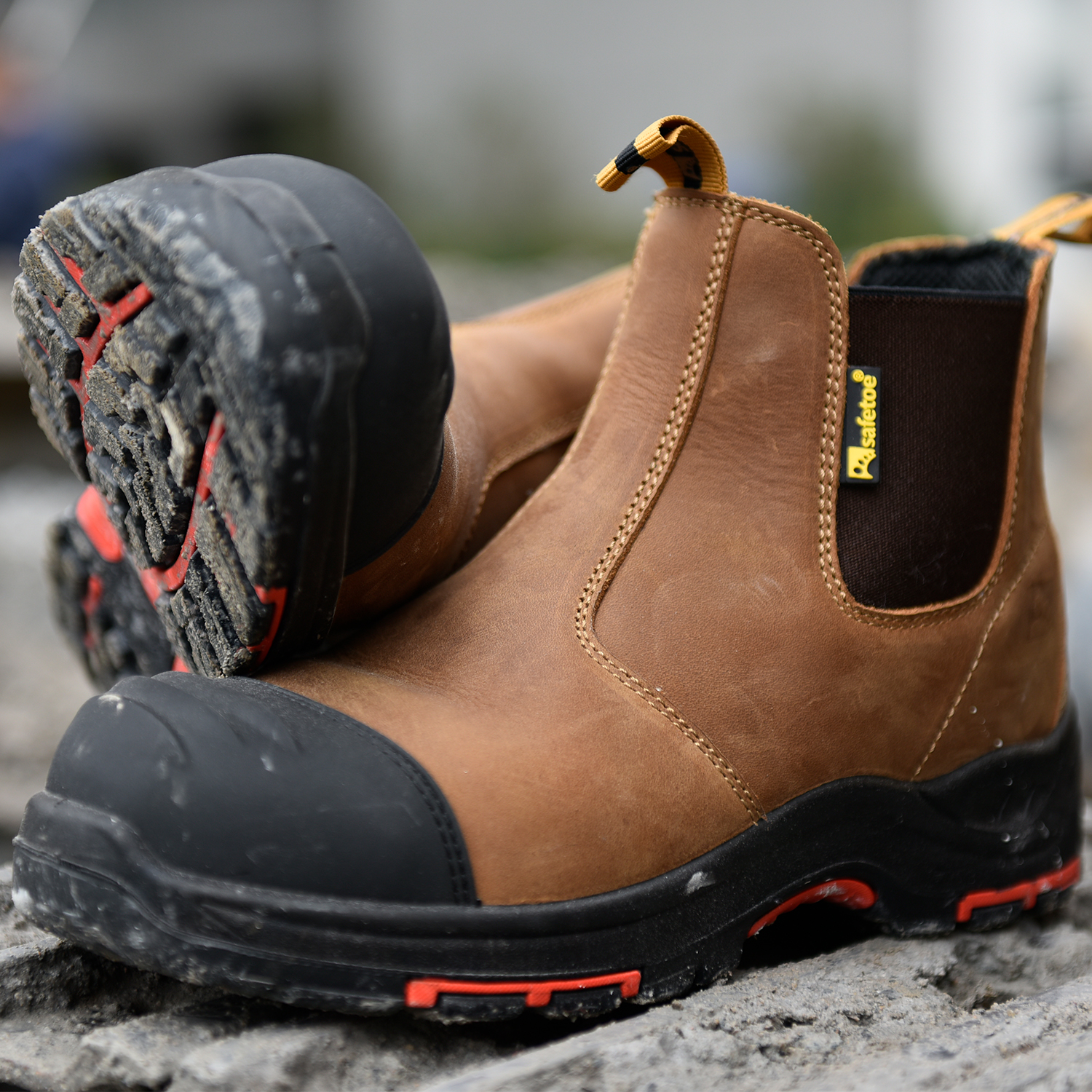 Zapatos de seguridad ESD antiestáticos antideslizantes resistentes al petróleo y al gas, puntera compuesta M-8025NB