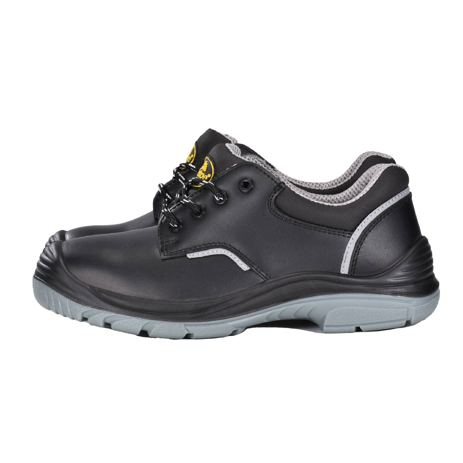Zapatos de trabajo S3 de cuero liso con puntera de acero y placa de entresuela de acero L-7163 Smooth