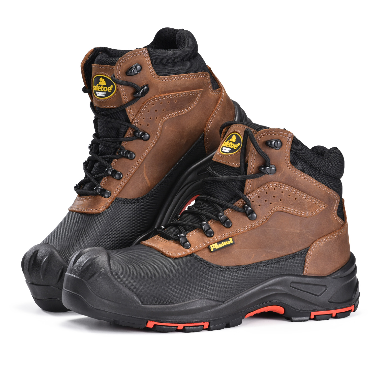 Las botas de seguridad antideslizantes de cuero nobuck más cómodas con punta compuesta para hombres M-8563