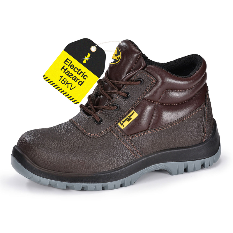 Boots de seguridad con aislamiento de peligro eléctrico de 18 kV para hombres electricistas M-8010 eh