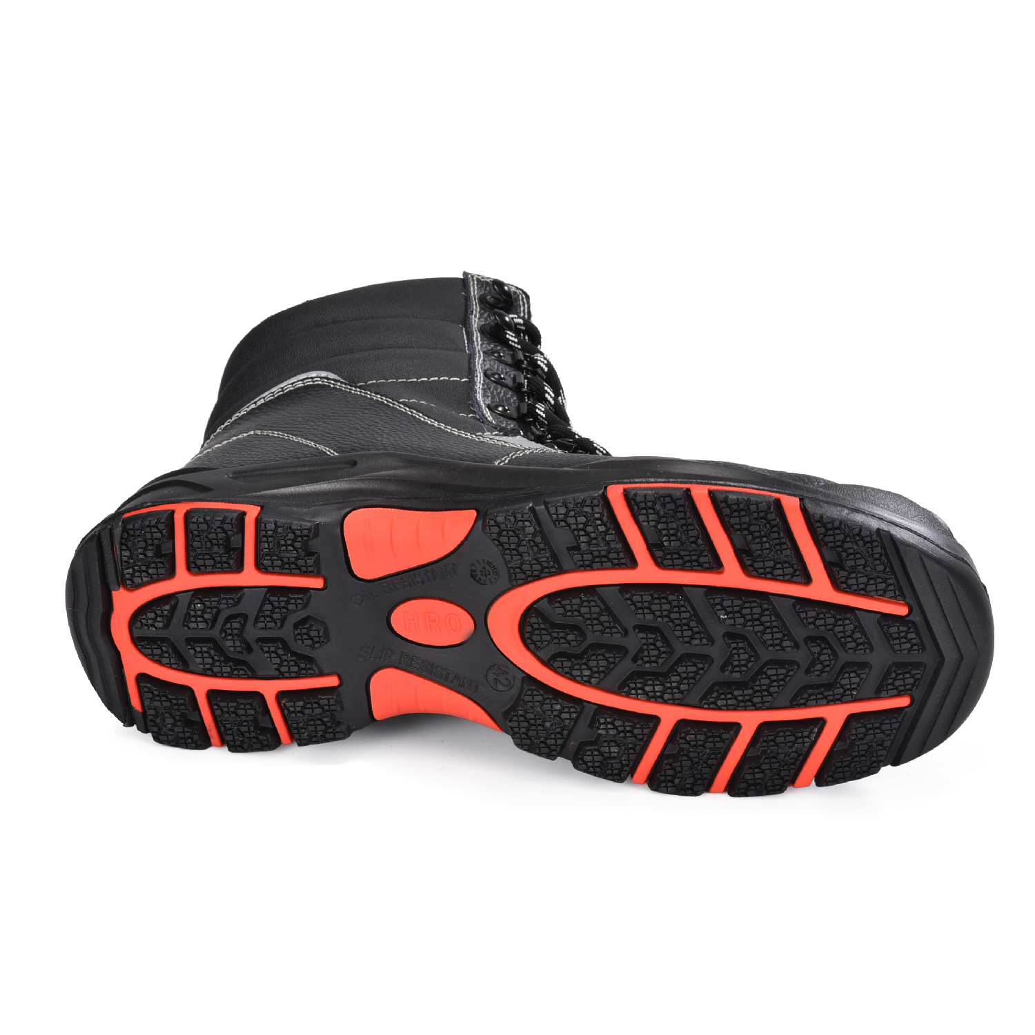 Botas de seguridad de invierno con punta de acero con tibia de cordero de cordero forrado H-9439