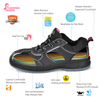 HOMEN Los zapatos y zapatillas de seguridad para el trabajo de acero no slip para señora L-7508W