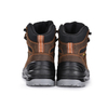 Botas de trabajo de hombre de cuero de vaca oleosa marrón oscuro