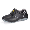 Zapatos de trabajo S3 de cuero liso con puntera de acero y placa de entresuela de acero L-7163 Smooth