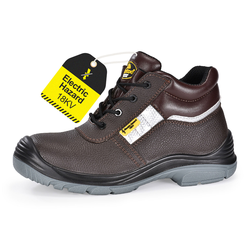 Botas de trabajo aisladas de peligro eléctrico de 18kV para el electricista Mens M-8027 EH