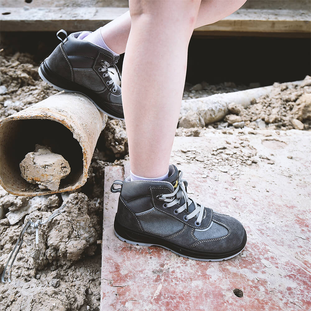 zapatos de seguridad de cuero para damas
