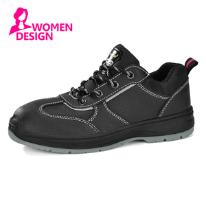 Zapatos y zapatillas de seguridad para el trabajo con punta de acero antideslizante para dama L-7508W