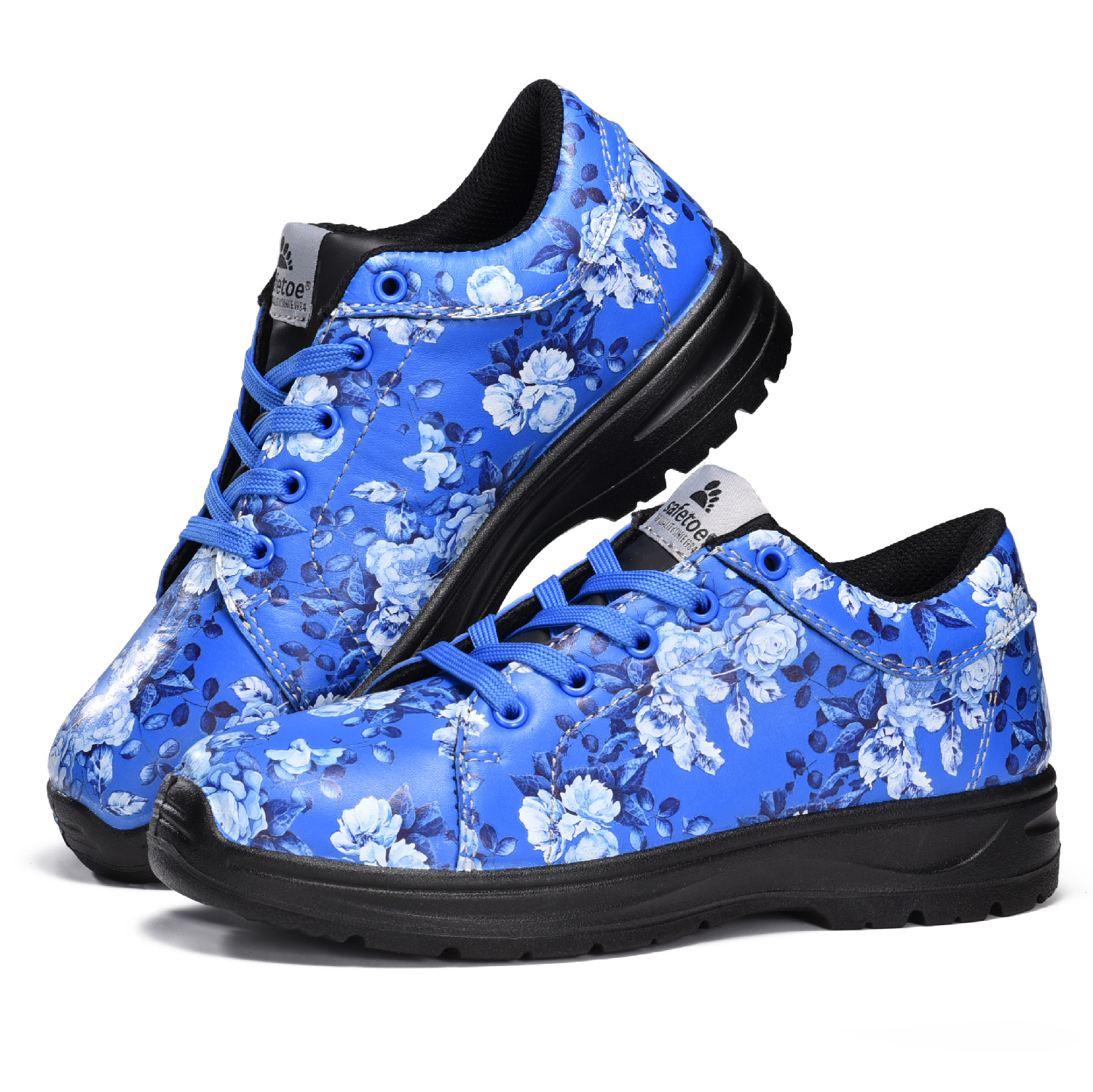 Garden Design Zapatos de Seguridad Impermeables con Punta de Acero para Mujer L-7526 Azul