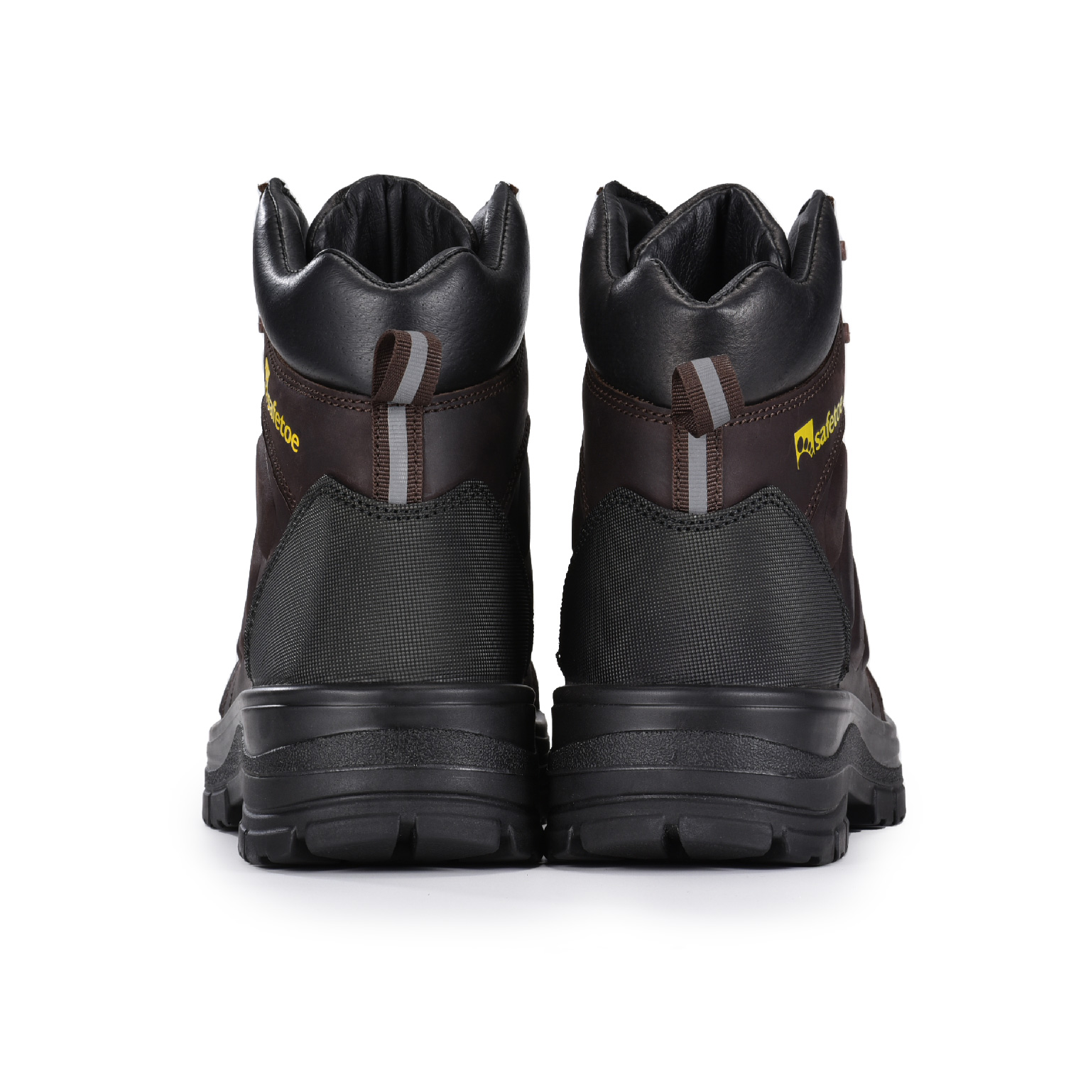 Botas de trabajo de encaje de cuero duraderas impermeables para mí M-8558