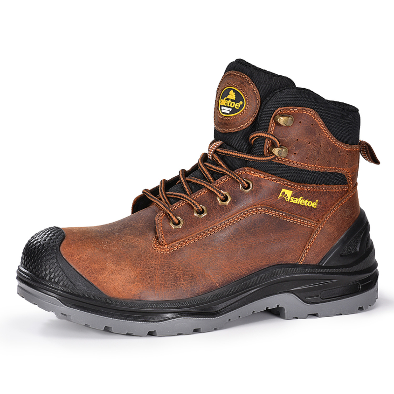Botas de trabajo mecánicas impermeables de servicio pesado con tinción compuesta para hombres M-8556