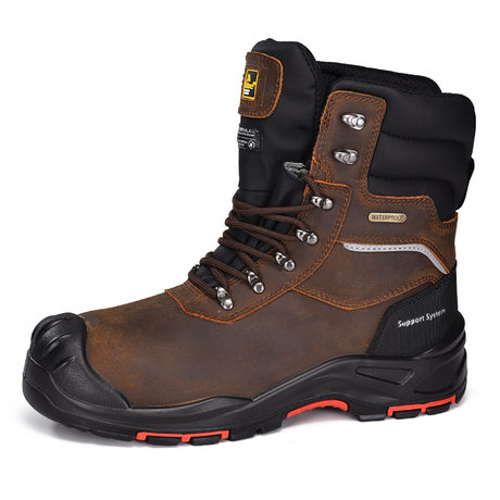 Botas de trabajo Rigger de seguridad industrial de petróleo y gas H-9552 S3 Marrón