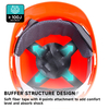 Trabajo de construcción Helmets de seguridad W-003 Orange