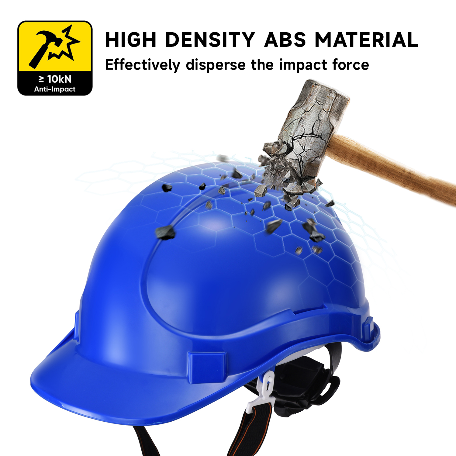 Casco de seguridad industrial W-018 Azul