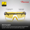 Gafas de seguridad para PC de protección con láser KS102 Amarillo