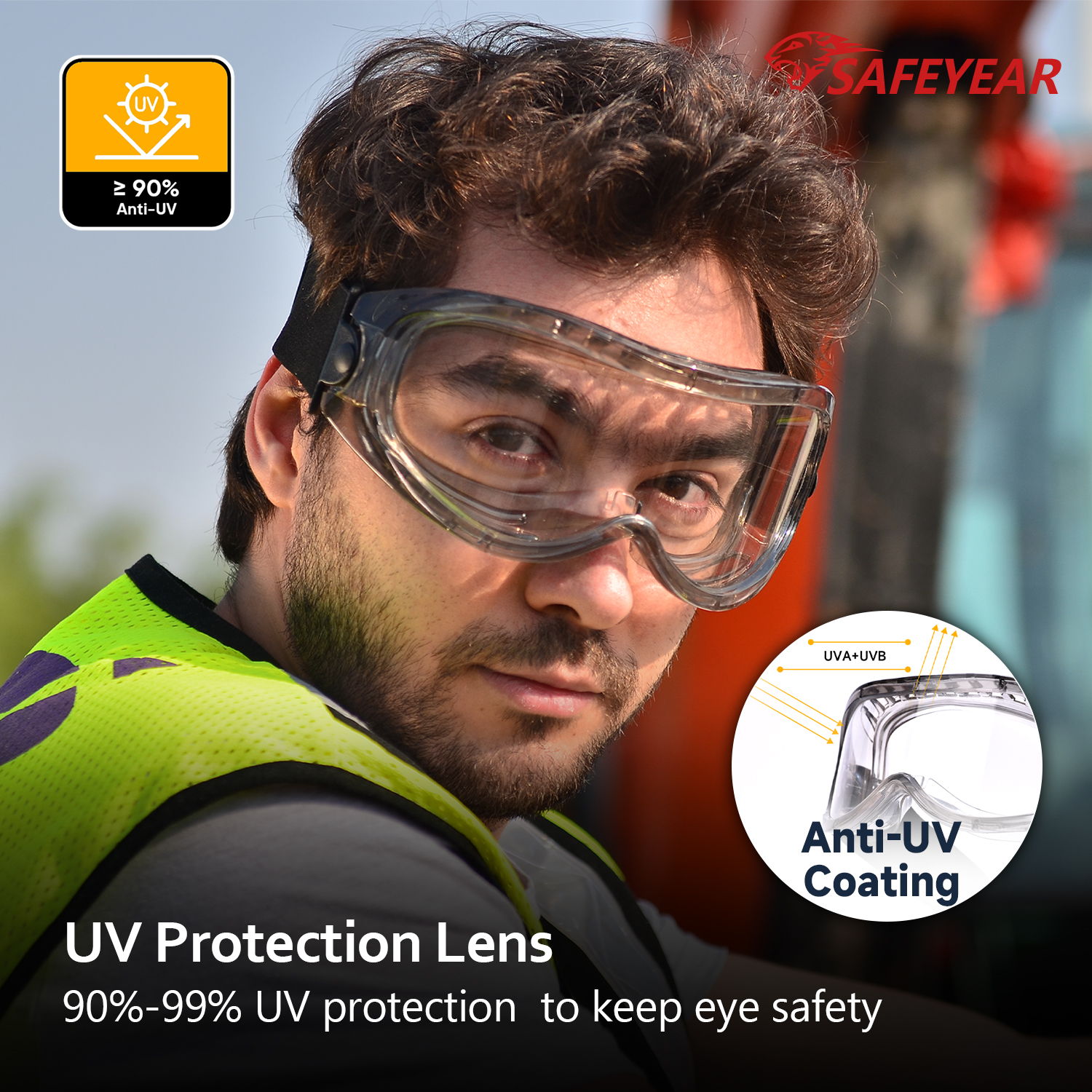 Gafas de seguridad claras de alta calidad SG007 