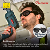 Gafas de sol de seguridad de lente negra SG002 Negro