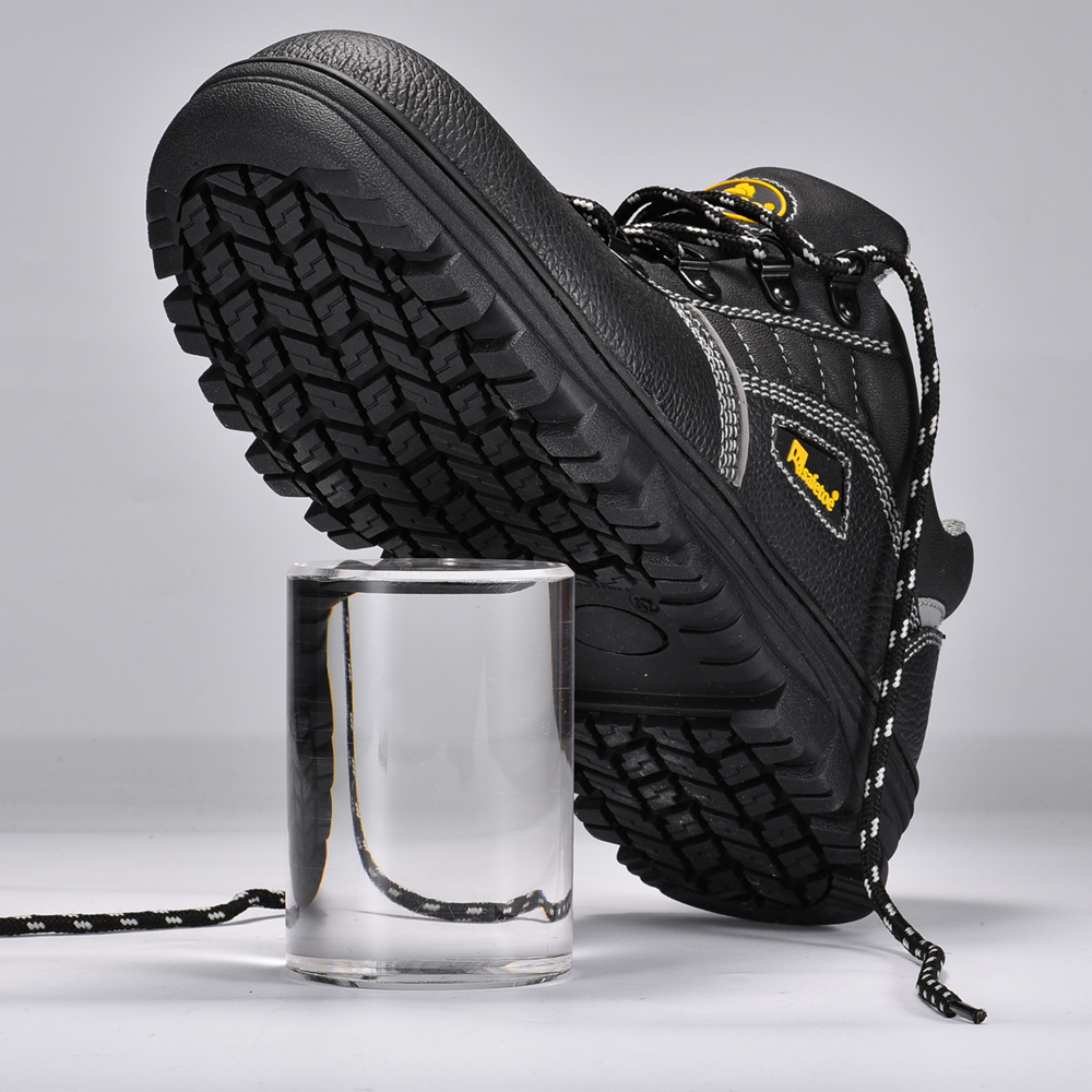 Industria de refinería de petróleo zapatos de seguridad de cuero de vaca L-7163RB