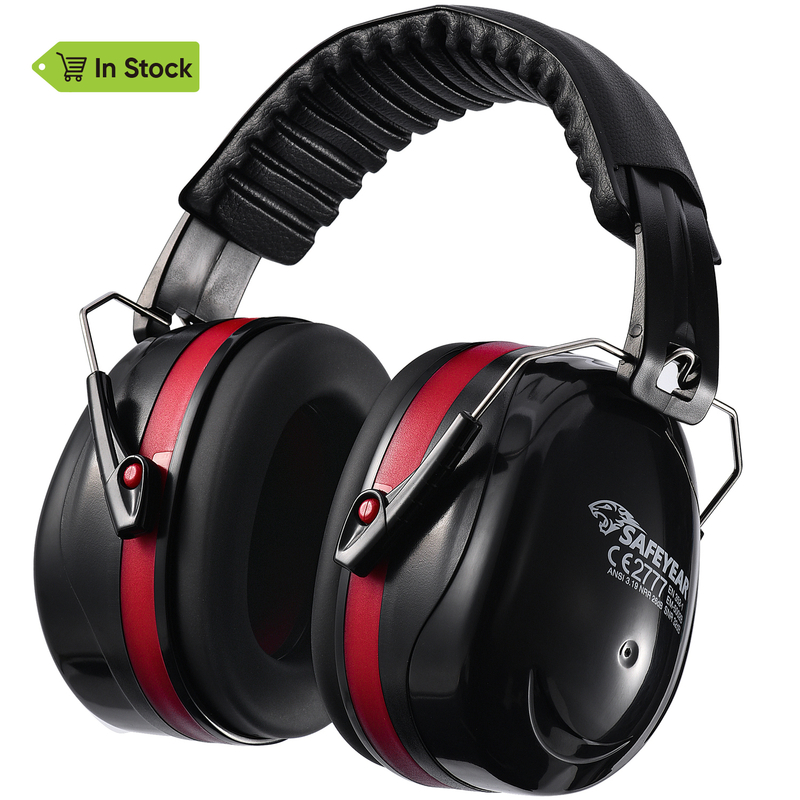 Listo Stock ABS Protective Ear Muffs EM-5002 Rojo