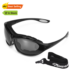 Gafas de sol de seguridad de lente negra SG002 Negro