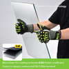 Guantes de nivel de corte HDPE Guantes de trabajo protector TPR9004 Verde
