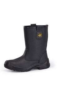 Botas de seguridad de punta de acero resistente a la industria de campo petrolero H-9430
