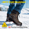 Botas de seguridad tibia para hombres botas de trabajo resistentes al aceite impermeable H-9552