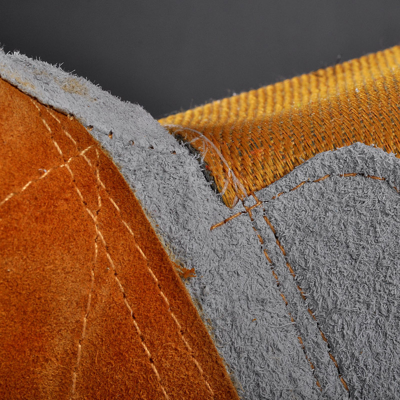 Guantes de cuero para trabajo Guantes de cuero reforzado Guantes de cuero para impactos Corte 5 FL-1015 Amarillo