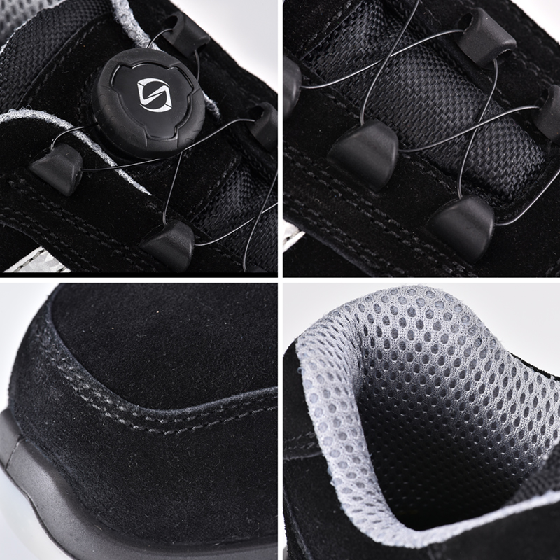 Zapatos de seguridad S1P sin metal deportivo con sistema de bloqueo Twist L-7329