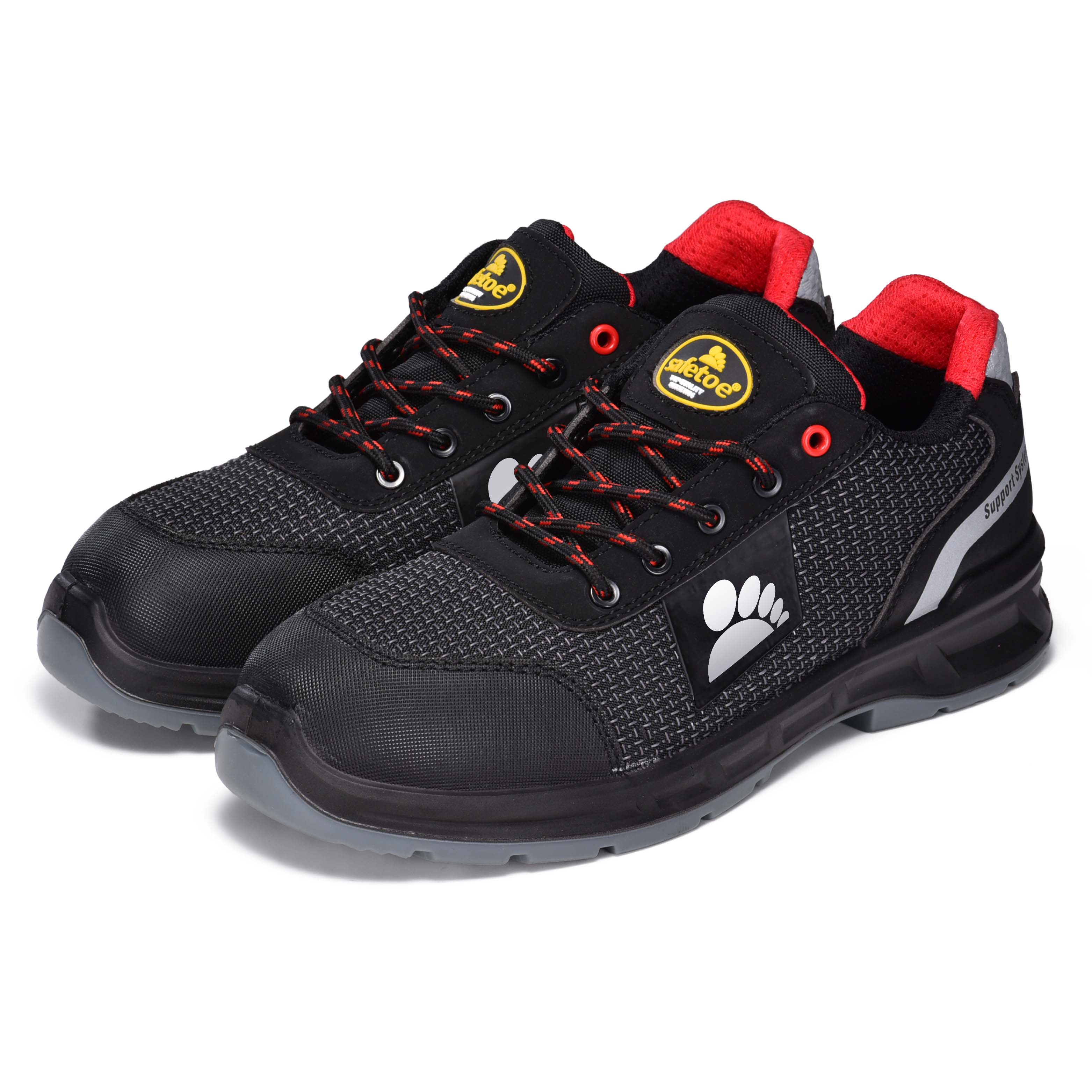 Zapatos de seguridad ligeros PU-TEK S1P con puntera compuesta y placa de Kevlar L-7512