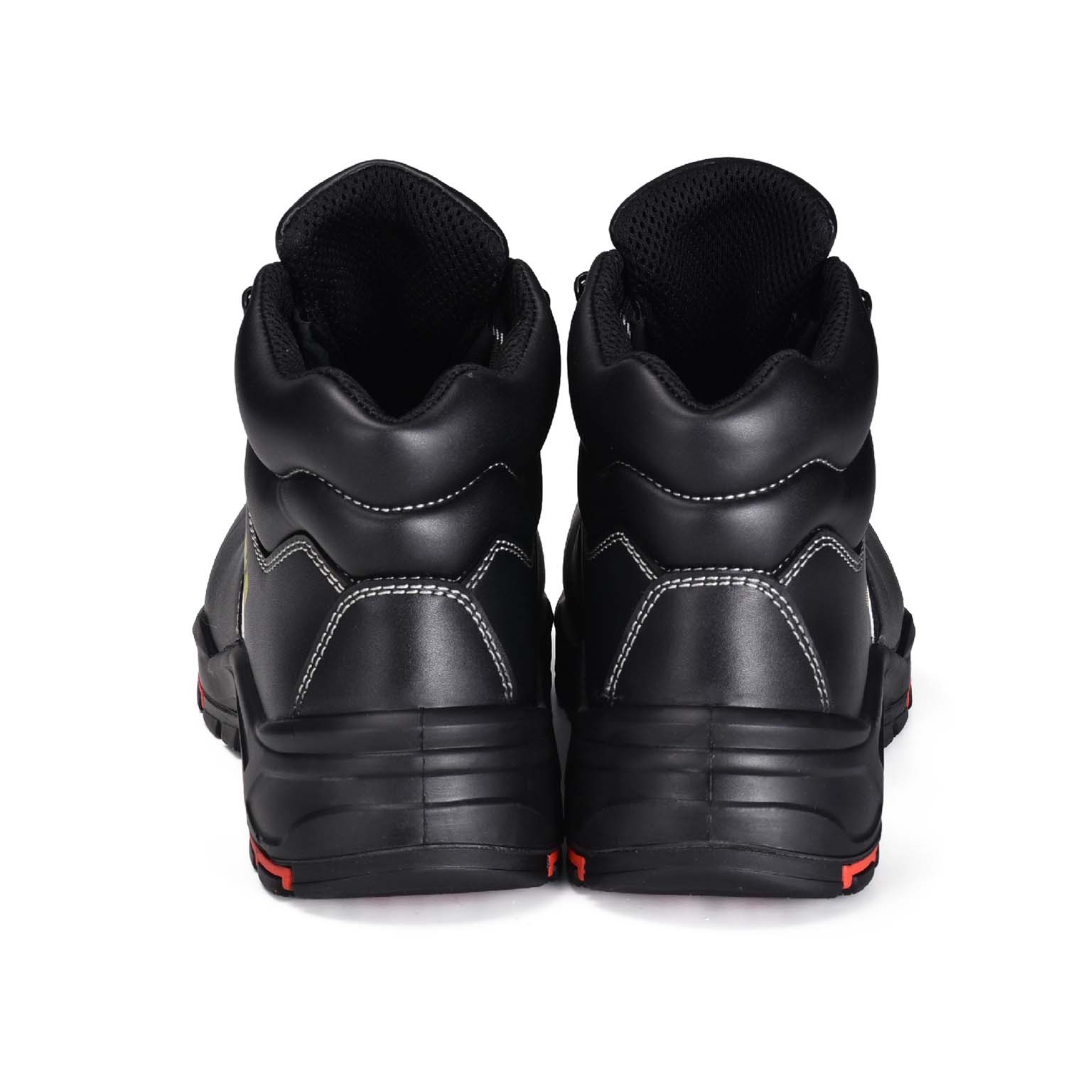 Zapatos de seguridad PU/goma impermeables con punta de acero M-8575