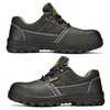 Zapatos de seguridad para el trabajo de carnicero y cocinero antideslizantes de cocina de cuero negro