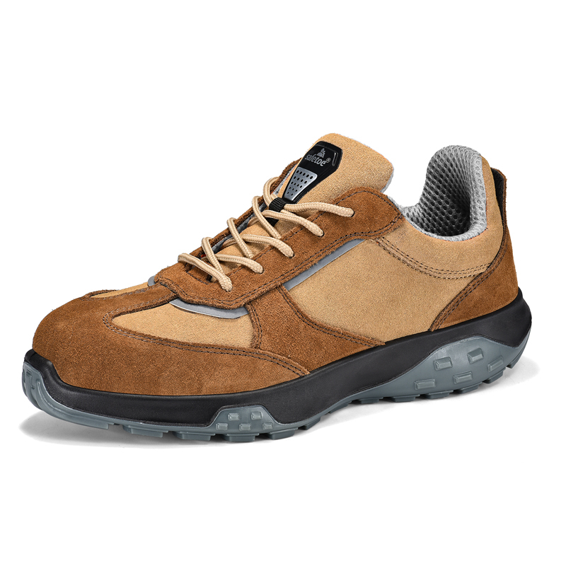 Zapatos de seguridad transpirables de nuevo diseño L-7508 Antelope Brown