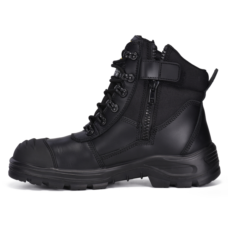 Botas de trabajo pesadas membrana impermeable compuesta membrana impermeable M-8577 negro