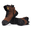 Diseño postal de alta calidad Nubuck vaca Leatther Construction Botas de trabajo M-8578 Brown