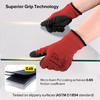 Guantes de trabajo de seguridad recubiertos de látex LY-3013 Grip Guarder Rojo