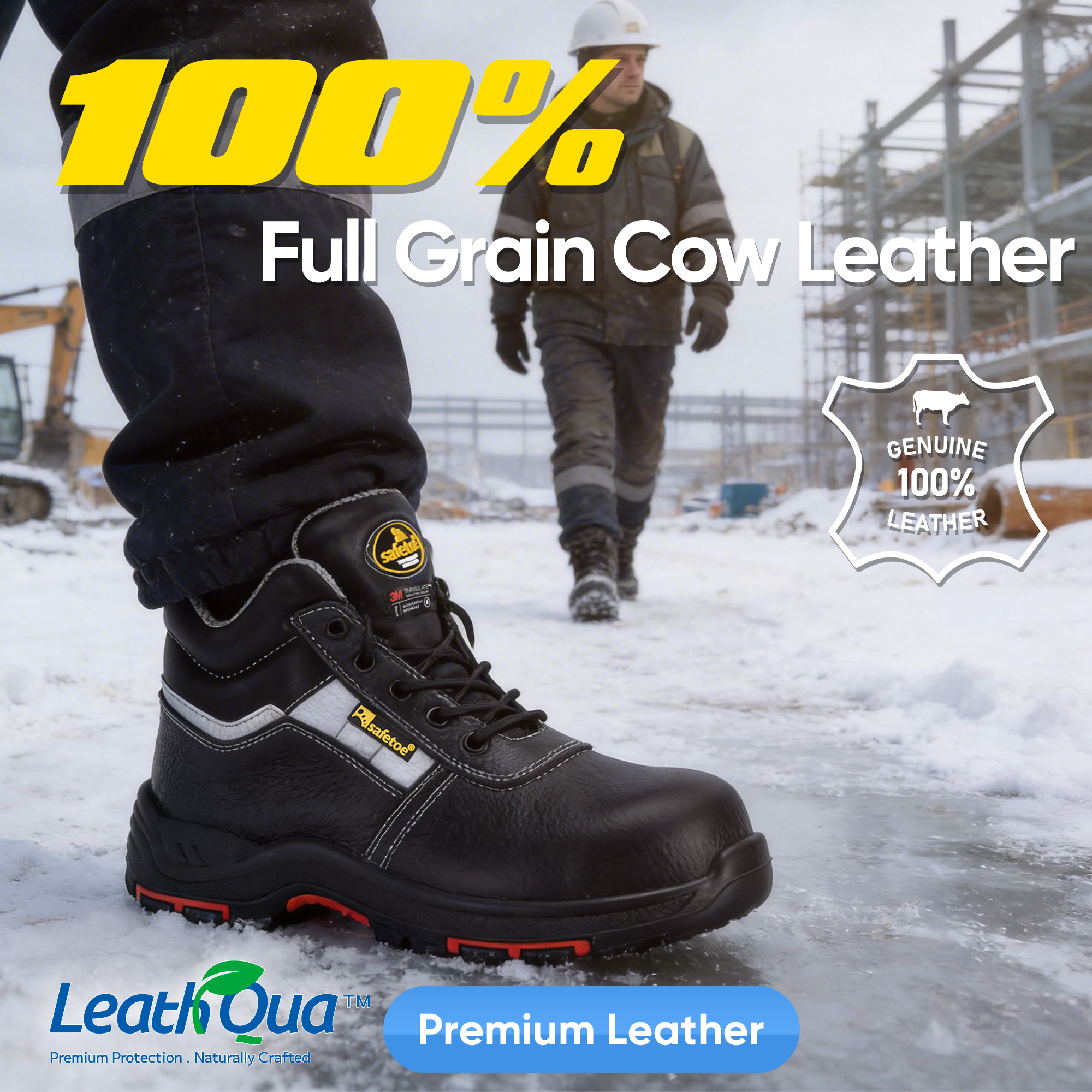 Safetoe Botas de seguridad aisladas para almacenamiento en frío M-8027PR ColdGuarder