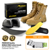 Botas de trabajo de combate táctica de combate táctica para hombres de la policía militar livianas H-9438ns