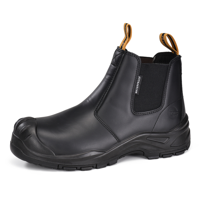 Zapatos de seguridad industrial Botas de trabajo de seguridad Chelsea Design M-8025NB BK