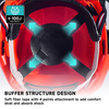Helmets de seguridad y escudo de cara y orejera M-5009 rojo