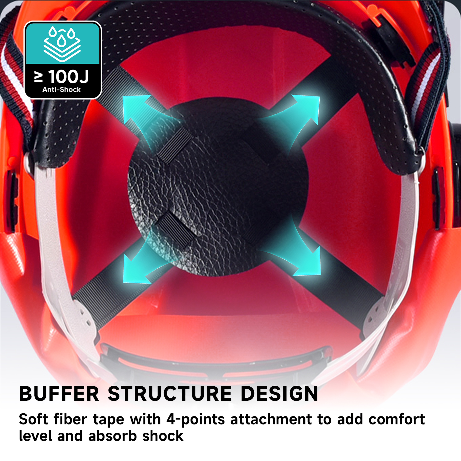 Helmets de seguridad y escudo de cara y orejera M-5009 rojo