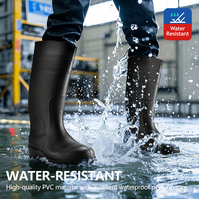 S5 Botas de seguridad de lluvia W-6037 Negro