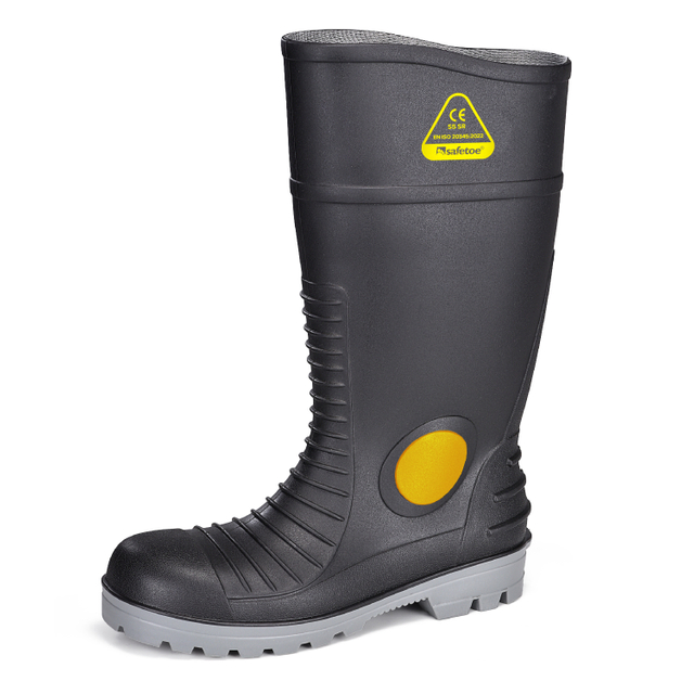 Botas de Goma Impermeables W-6055 Negro