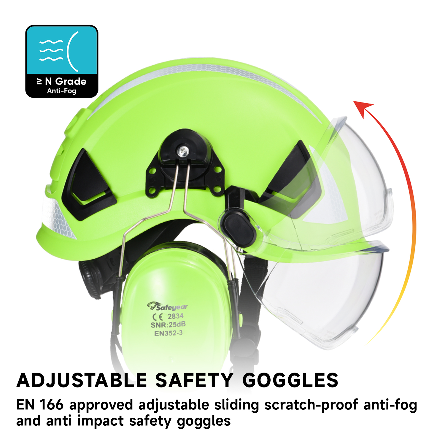 Hombres de sudor Hard Sweat Band ABS Safety Helmets M-5018
