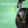 Listo Stock ABS Protective Ear Muffs EM-5002 Negro