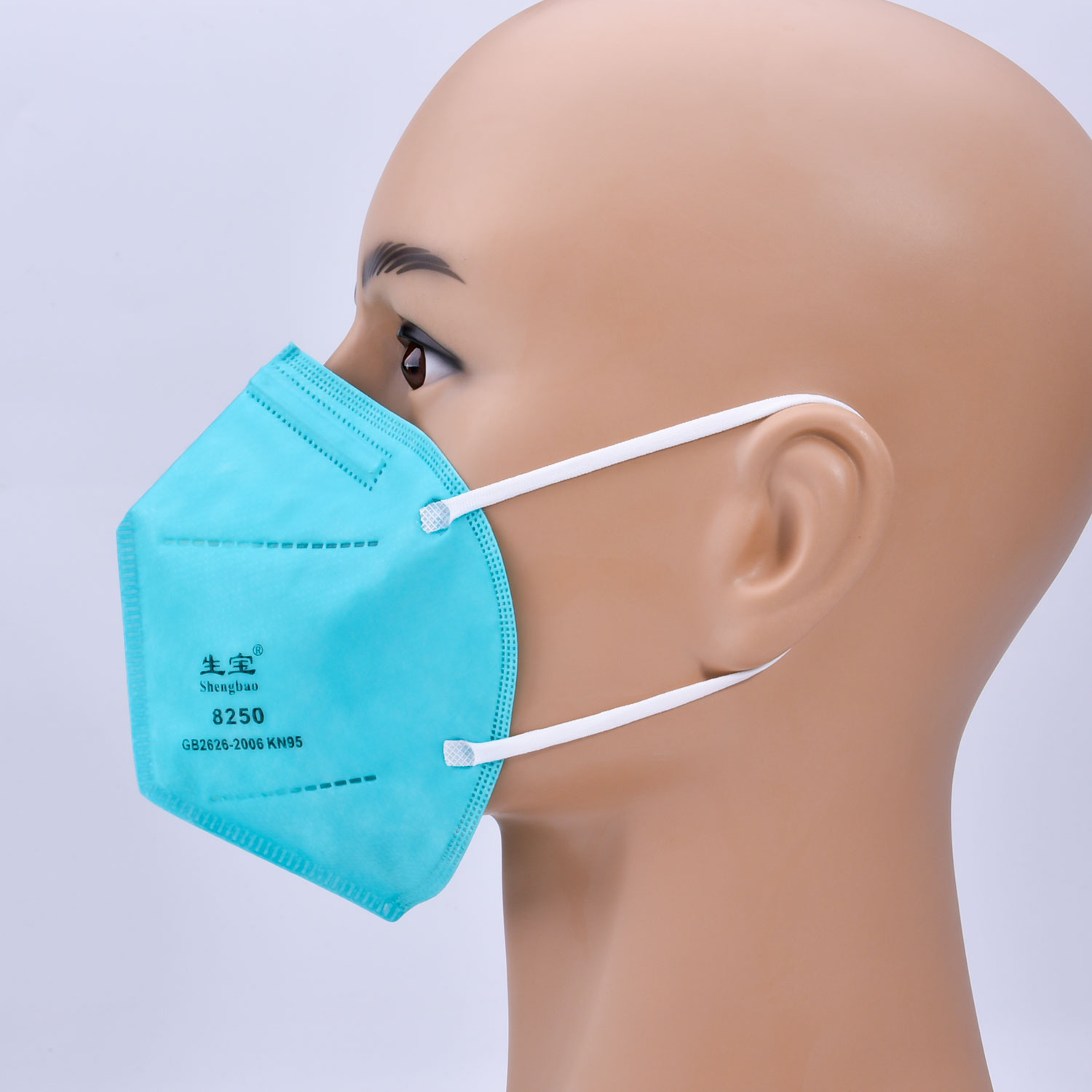 Mascarilla de seguridad facial azul KN95 SM-006